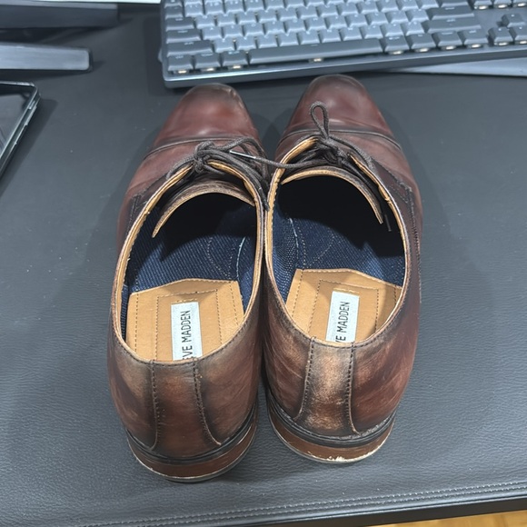 Steve Madden Plot dress shoes Mens 11 Dark Brown - Picture 2 of 6